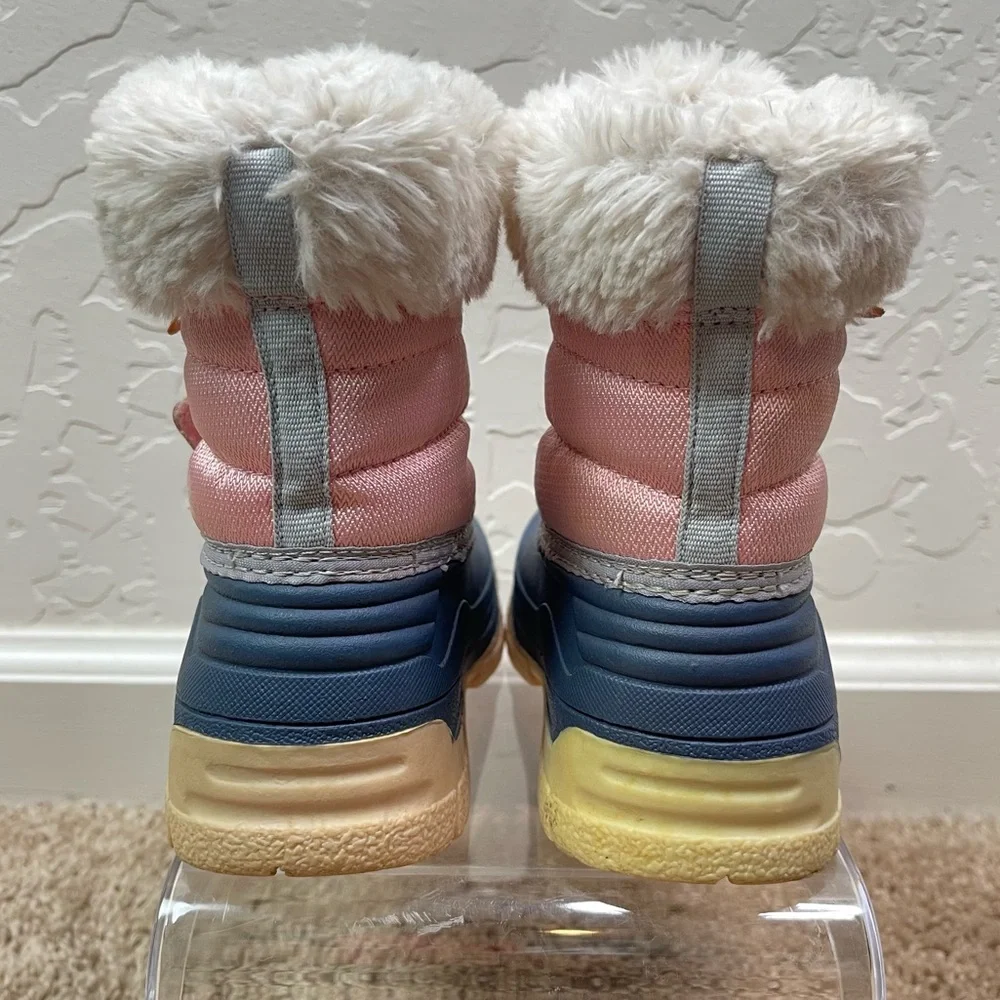 OshKosh B'Gosh Toddler Little Girls Kids Yule Faux Fur Snow Rain Duck Boots 9 M